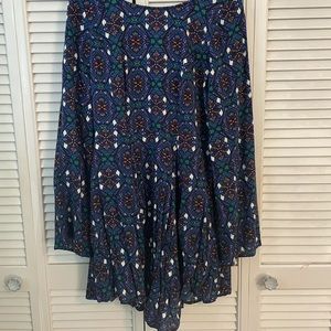 NWOT Patterned Long Sleeve Dress